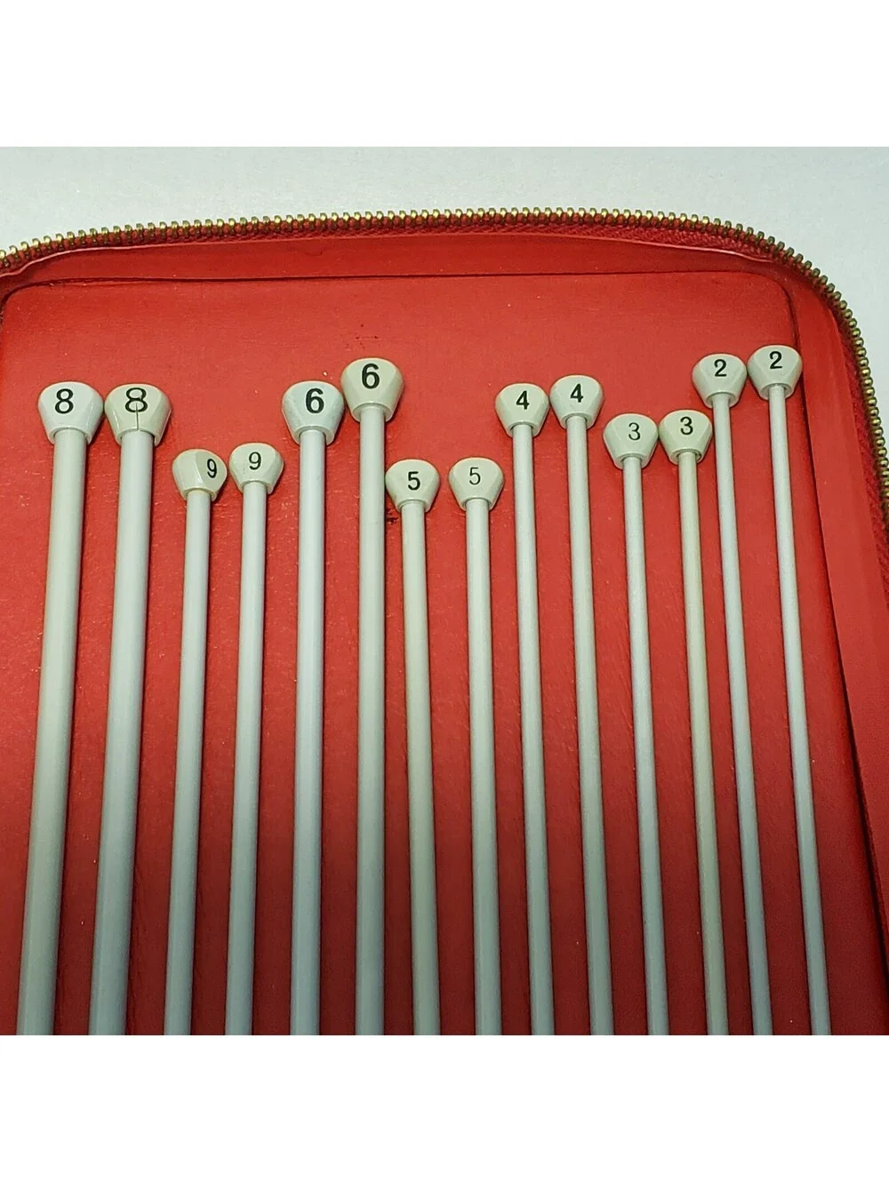 Vintage Bernat-Aero Knitting Needles with Zippered Case Imported from England